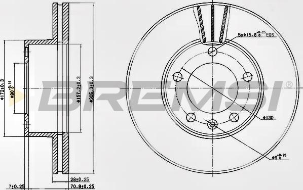 Bremsi CD7217V - Kočioni disk www.molydon.hr