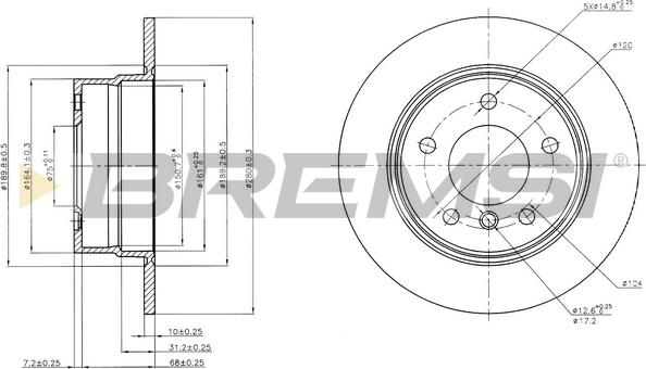 Bremsi CD7284S - Kočioni disk www.molydon.hr