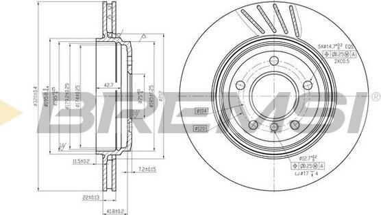 Bremsi CD7280V - Kočioni disk www.molydon.hr