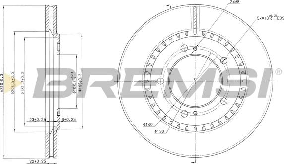 Bremsi CD7282V - Kočioni disk www.molydon.hr