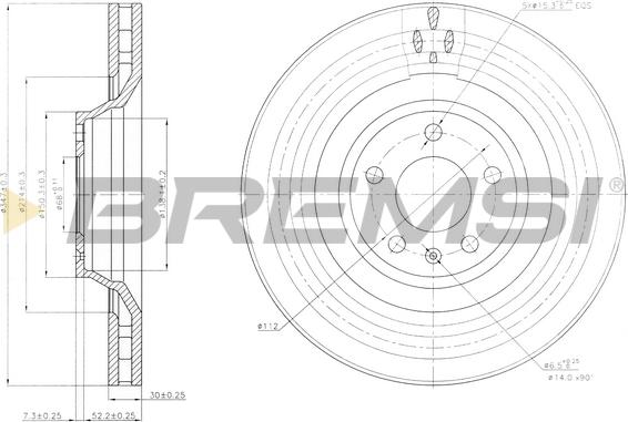 Bremsi CD7238V - Kočioni disk www.molydon.hr