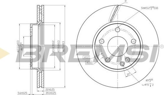 Bremsi CD7220V - Kočioni disk www.molydon.hr