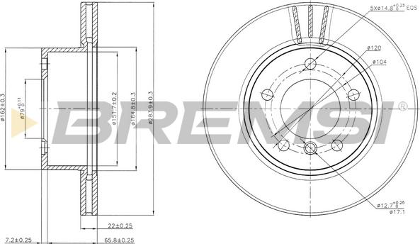 Bremsi CD7228V - Kočioni disk www.molydon.hr