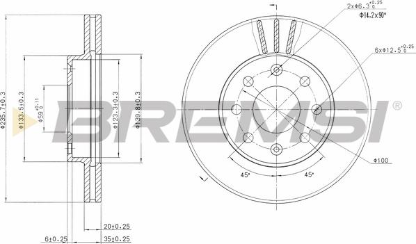 Bremsi CD7279V - Kočioni disk www.molydon.hr