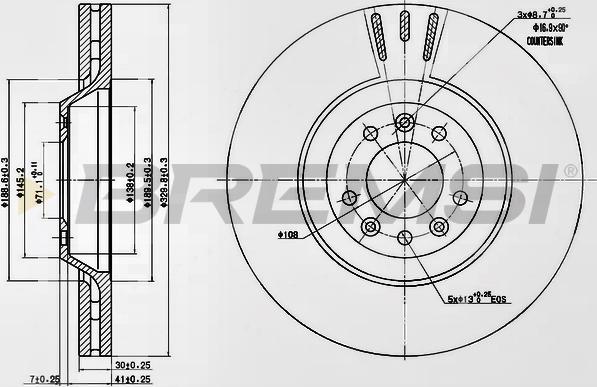 Bremsi CD7274V - Kočioni disk www.molydon.hr