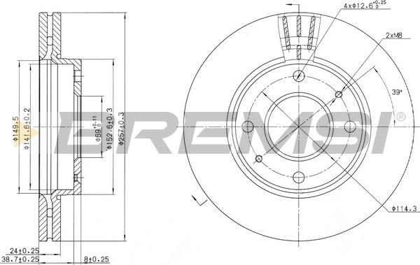 Bremsi CD7270V - Kočioni disk www.molydon.hr