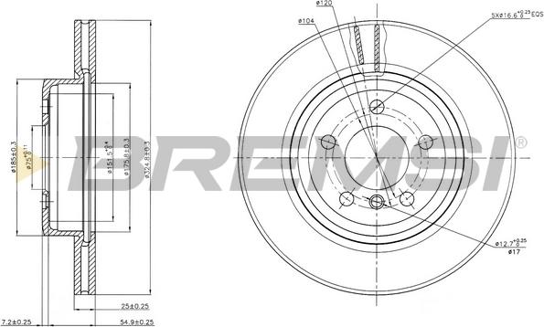 Bremsi CD7271V - Kočioni disk www.molydon.hr