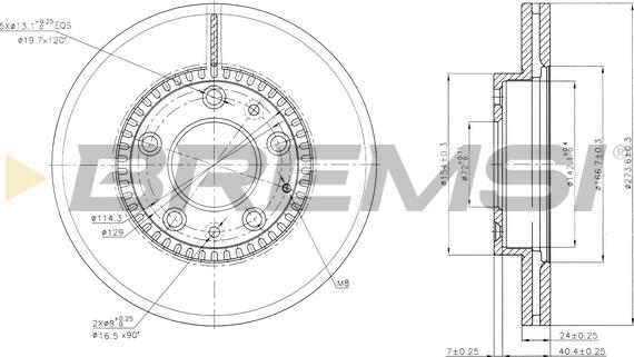 Bremsi CD7278V - Kočioni disk www.molydon.hr