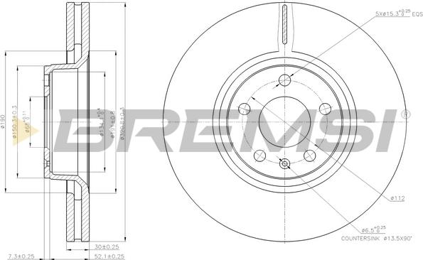 Bremsi CD7277V - Kočioni disk www.molydon.hr