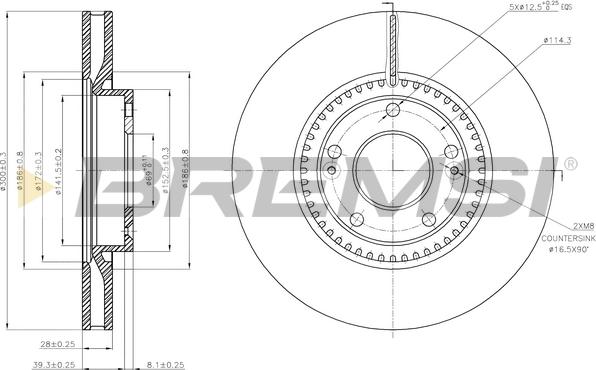 Bremsi CD7795V - Kočioni disk www.molydon.hr