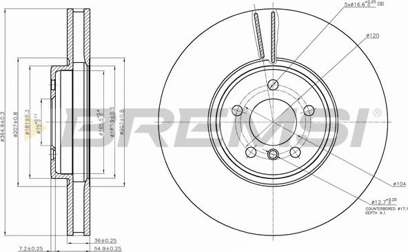 Bremsi CD7746V - Kočioni disk www.molydon.hr