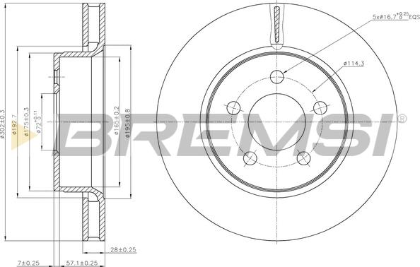 Bremsi CD7759V - Kočioni disk www.molydon.hr