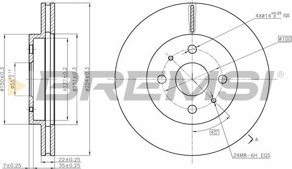 Bremsi CD7758V - Kočioni disk www.molydon.hr