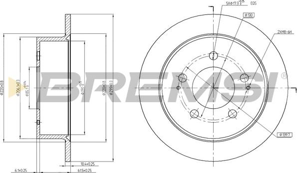 Bremsi CD7753S - Kočioni disk www.molydon.hr