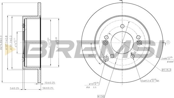 Bremsi CD7752S - Kočioni disk www.molydon.hr