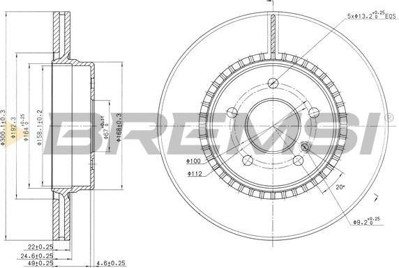 Bremsi CD7764V - Kočioni disk www.molydon.hr