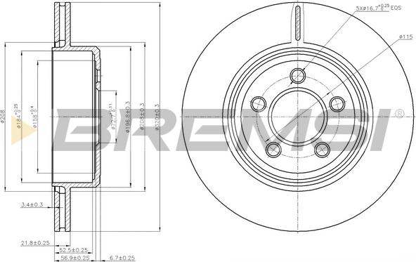 Bremsi CD7766V - Kočioni disk www.molydon.hr