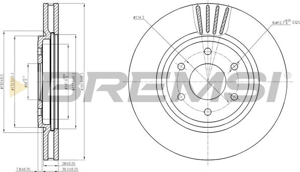 Bremsi CD7761V - Kočioni disk www.molydon.hr