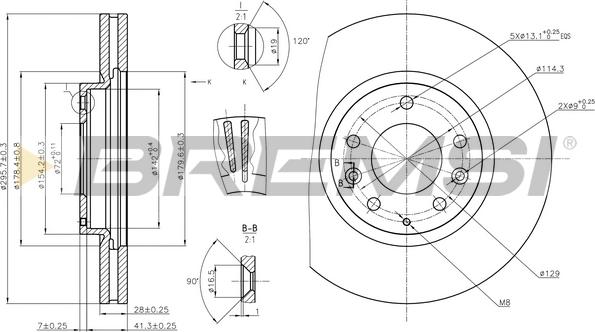 Bremsi CD7768V - Kočioni disk www.molydon.hr