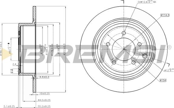 Bremsi CD7763S - Kočioni disk www.molydon.hr