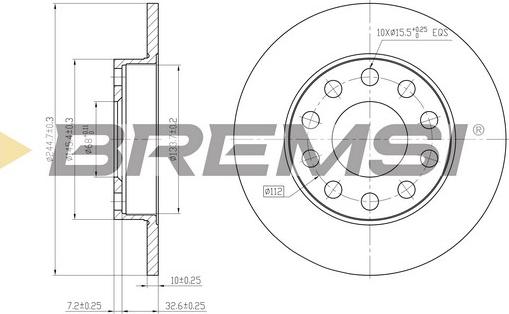 Bremsi CD7709S - Kočioni disk www.molydon.hr