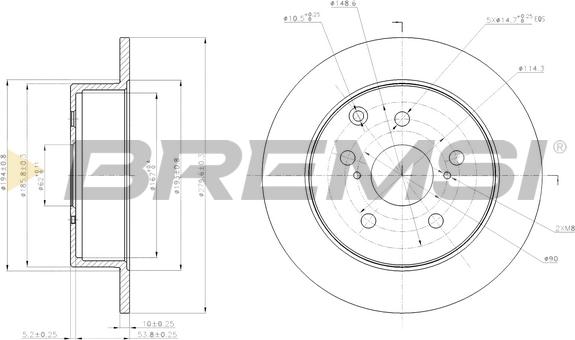 Bremsi CD7704S - Kočioni disk www.molydon.hr