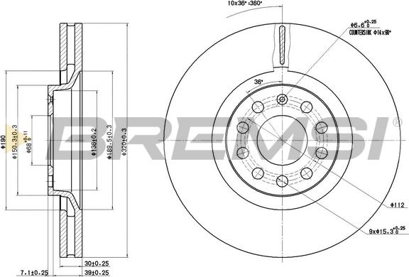 Bremsi CD7705V - Kočioni disk www.molydon.hr