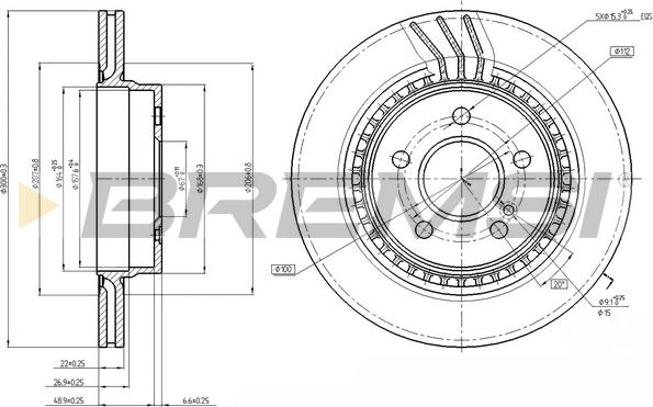 Bremsi CD7700V - Kočioni disk www.molydon.hr