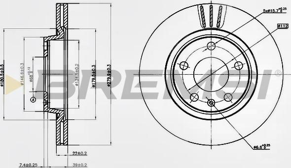 Bremsi CD7708V - Kočioni disk www.molydon.hr