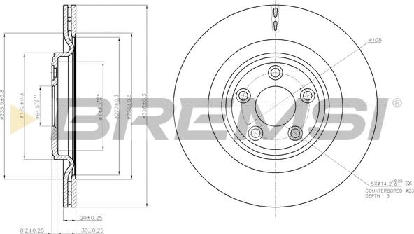 Bremsi CD7703V - Kočioni disk www.molydon.hr