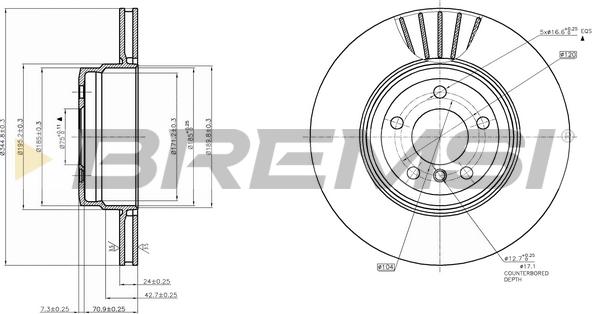 Bremsi CD7716V - Kočioni disk www.molydon.hr