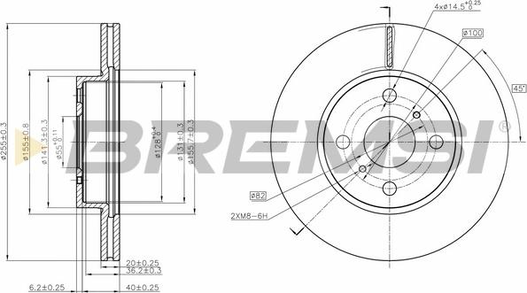 Bremsi CD7710V - Kočioni disk www.molydon.hr