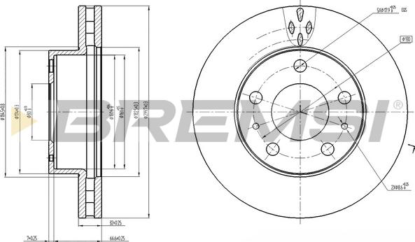 Bremsi CD7718V - Kočioni disk www.molydon.hr