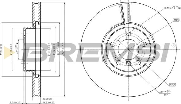 Bremsi CD7713V - Kočioni disk www.molydon.hr