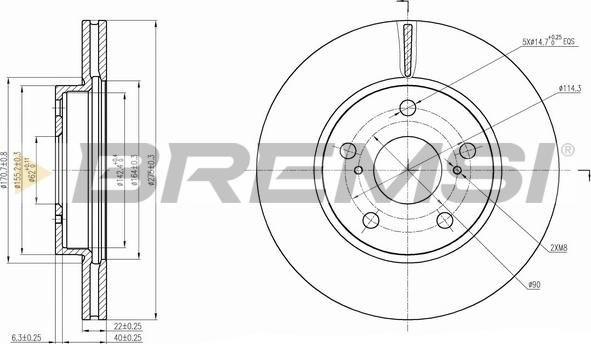 Bremsi CD7789V - Kočioni disk www.molydon.hr