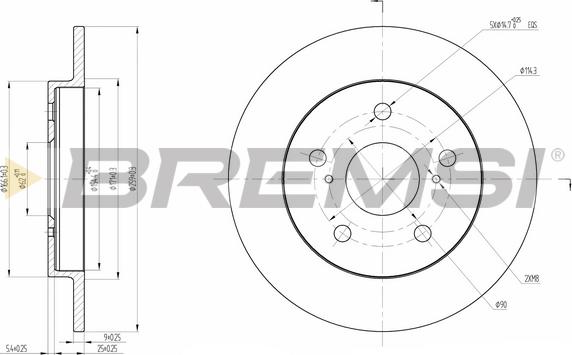 Bremsi CD7788S - Kočioni disk www.molydon.hr