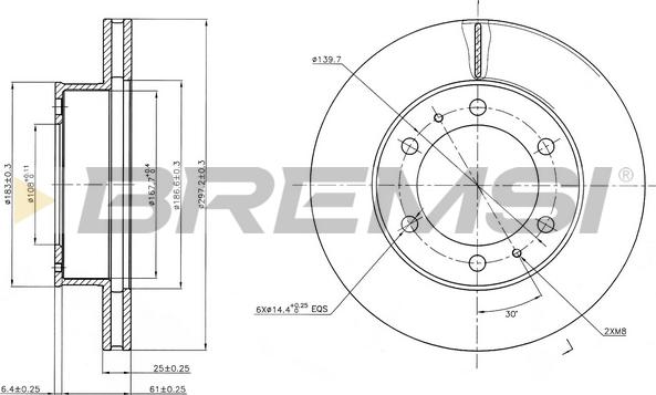 Bremsi CD7783V - Kočioni disk www.molydon.hr