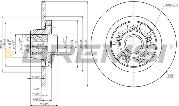 Bremsi CD7734S - Kočioni disk www.molydon.hr