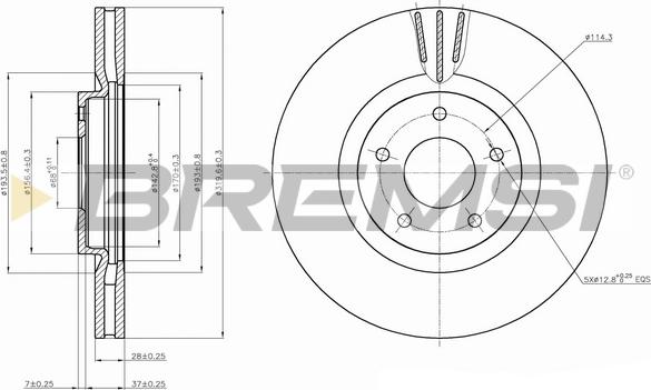 Bremsi CD7724V - Kočioni disk www.molydon.hr