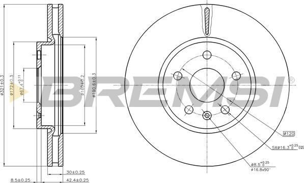 Bremsi CD7722V - Kočioni disk www.molydon.hr