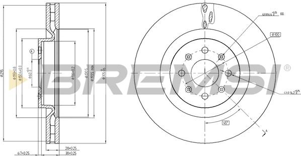 Bremsi CD7773V - Kočioni disk www.molydon.hr