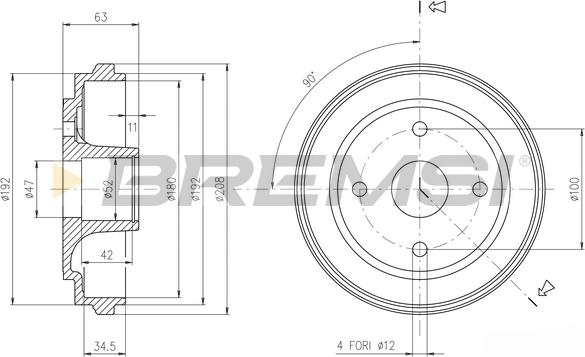 Bremsi CR5603 - Bubanj kočnica www.molydon.hr