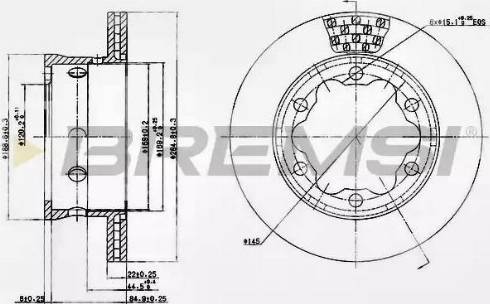 Bremsi DB0191V - Kočioni disk www.molydon.hr