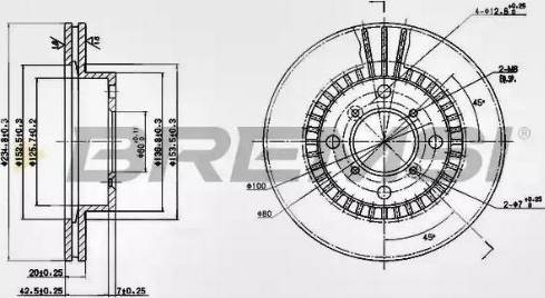 Bremsi DBA978V - Kočioni disk www.molydon.hr