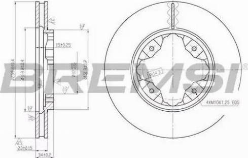 Bremsi DBA450V - Kočioni disk www.molydon.hr