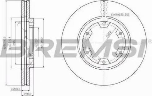 Bremsi DBA464V - Kočioni disk www.molydon.hr