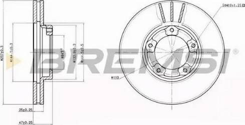 Bremsi DBA416V - Kočioni disk www.molydon.hr