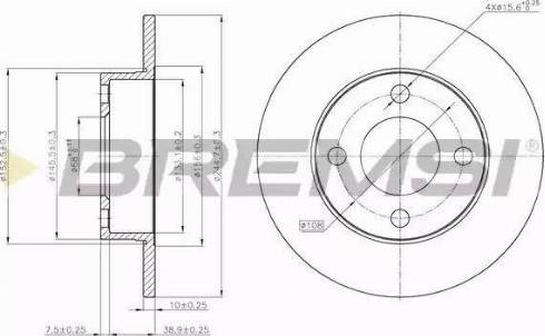 Bremsi DBA563S - Kočioni disk www.molydon.hr