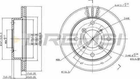 Bremsi DBA623V - Kočioni disk www.molydon.hr