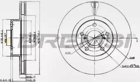 Bremsi DBA679V - Kočioni disk www.molydon.hr